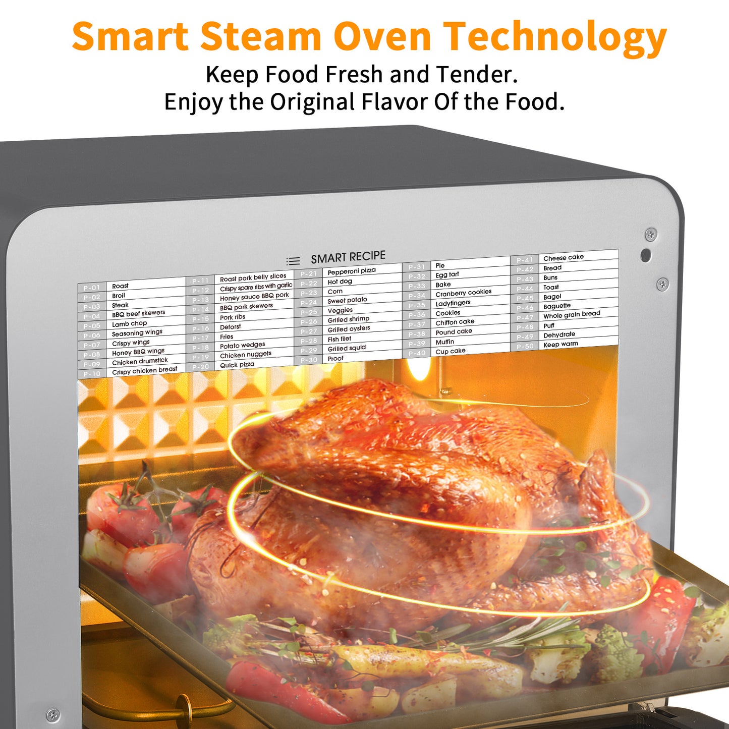 Geek Chef Steam Air Fryer Toast Oven Combo, 26 QT Steam