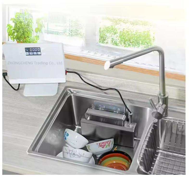 Household 220v Ultrasonic Dishwasher Sink Free-standing Installation-free Home Brush Type Vegetable Washing Lazy Automatic