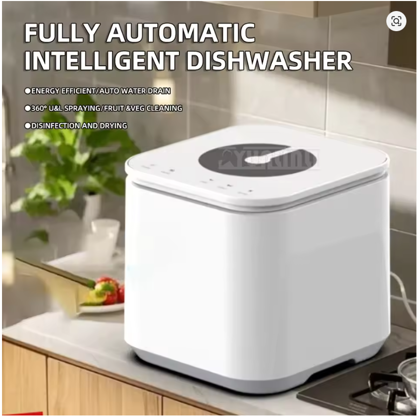 Automatic Fruit Vegetable Washer Dishwasher Sterilization Drying Table Top Lavavajillas Electrodomésticos