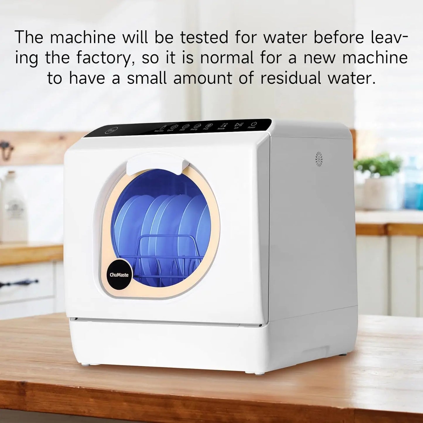 ChuMaste Countertop Dishwasher built-In Water Tank,Dishwasher Countertop For Apartments And Rvs,Compact Dishwasher Baby Care