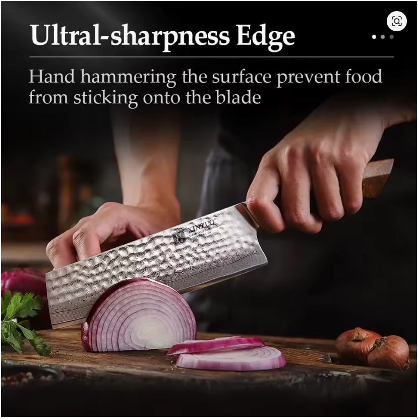 XINZUO 3PCS Kitchen Knives Set North American Desert Ironwood Handle Japan 49 Layers SRS13/R2/SG2 Damascus Steel High End Knife