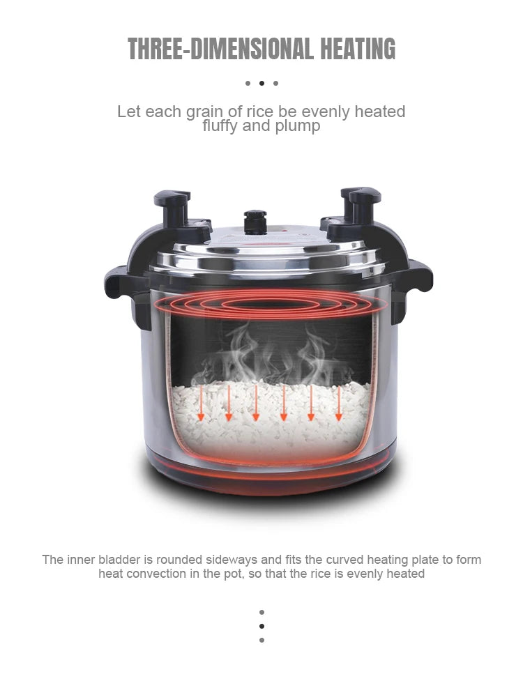 35L Extra Large Capacity 3600W Commercial Electric Pressure Cooker Multifunctional Cooker