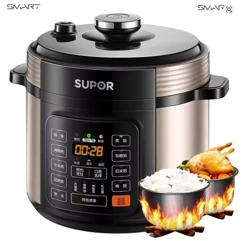 Electric pressure cooker new 6L large capacity smart reservation household electric pressure cooker