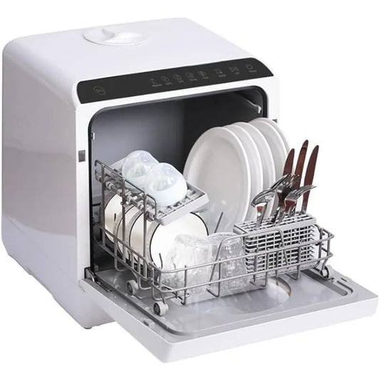ChuMaste Countertop Dishwasher built-In Water Tank,Dishwasher Countertop For Apartments And Rvs,Compact Dishwasher Baby Care